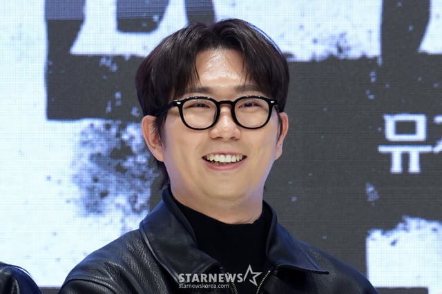 [서울=뉴시스] 박진희 기자 = 뮤지컬 '비틀쥬스' 작가 이창호가 1일 서울 강남구 엘리에나 호텔에서 기자간담회를 하고 있다. 2025.12.01. pak7130@newsis.com /사진=박진희