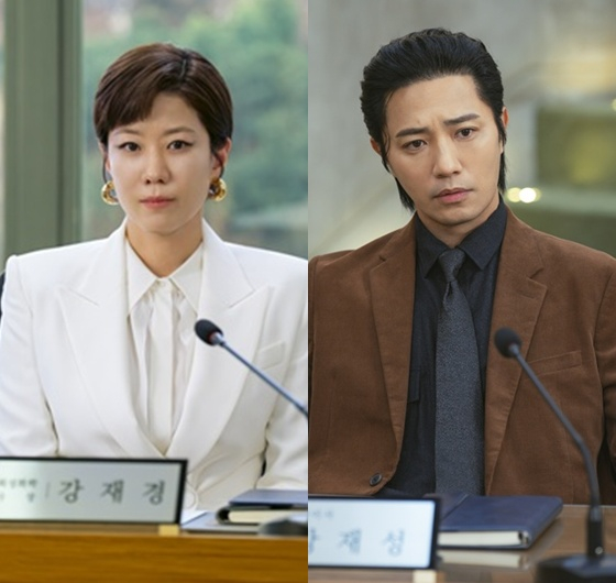왼쪽부터 전혜진, 진구 /사진=SLL, 코퍼스코리아