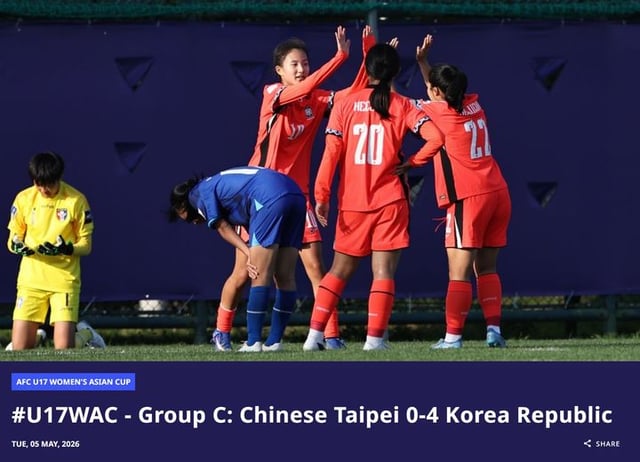 ゴールを決めて喜ぶ韓国選手たち(右)。 /写真=AFC公式ホームページ 仕上げ