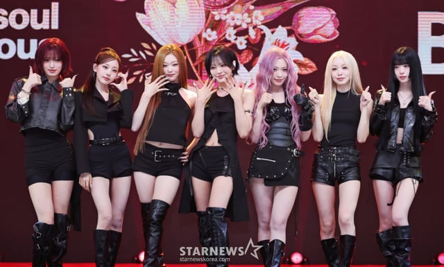 걸그룹 빌리(Billlie)가 6일 오후 서울 마포구 상암동 SBS 프리즘타워 공개홀에서 진행된 정규 1집 'the collective soul and unconscious: chapter two' 발매기념 쇼케이스에서 포즈를 취하고 있다. 이번 앨범에는 타이틀곡 ‘ZAP’을 비롯해 ‘$ECRET no more’, ‘TBD’, ‘B’yond me’, ‘SOUPASTA’, ‘OFF-AIR’ 등 신곡과 다양한 리믹스 트랙까지 총 12곡이 수록된다. /2026.05.06 /사진=이동훈 photoguy@