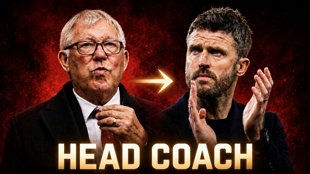 Former Manchester United manager Alex Ferguson (left) and current interim manager Michael Carrick. /AFPBBNews=NEWS1, AI-generated image.
