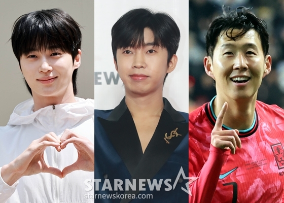 변우석, 임영웅, 손흥민(왼쪽부터) /사진=스타뉴스