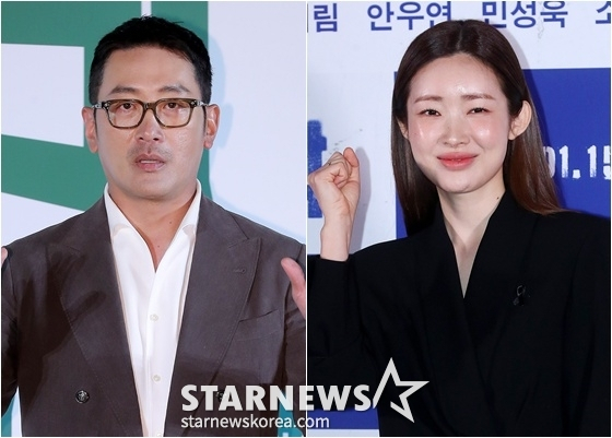 하정우(왼쪽), 차정원/사진=스타뉴스