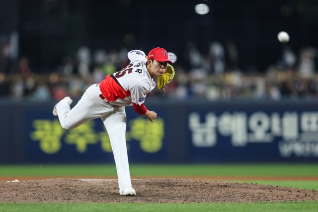 KIA Tigers closer Sung Young-tak. /Photo=KIA Tigers