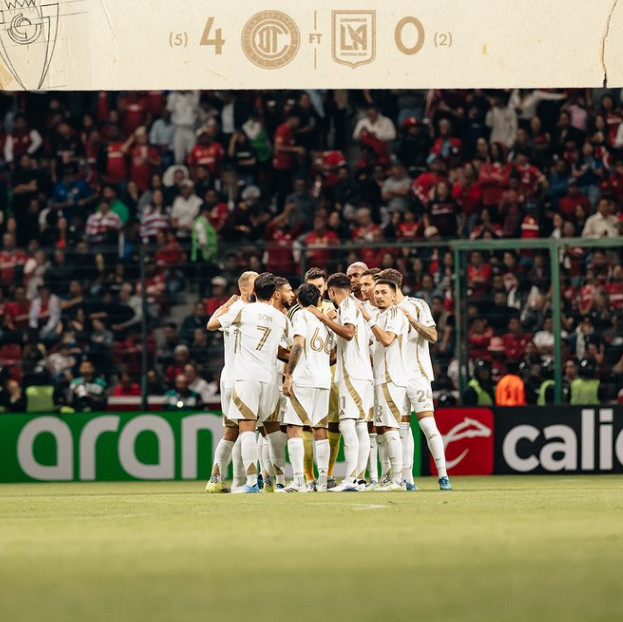 LAFC는 7일(한국 시간) 멕시코 톨루카의 에스타디오 네메시오 디에스에서 열린 '2026 북중미카리브연맹(CONCACAF) 챔피언스컵' 준결승 2차전 원정 경기에서 톨루카(멕시코)에 0-4로 완패했다. /사진=LAFC 공식 SNS 갈무리