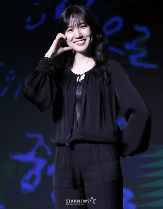 배우 박은빈이 17일 오전 서울 영등포구 여의도동 콘래드 서울에서 진행된 디즈니+ 오리지널 시리즈 '하이퍼나이프' 제작발표회에 참석해 포즈를 취하고 있다. /사진=김창현 chmt@
