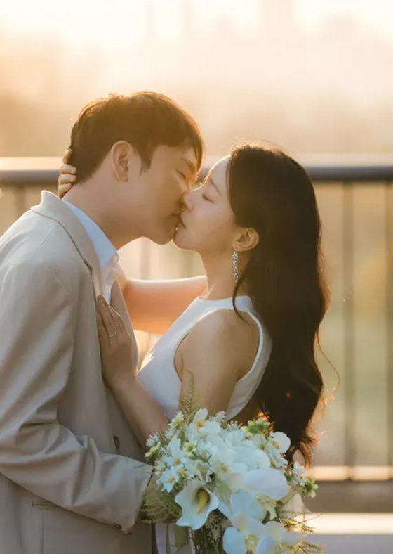 박은영(오른쪽)과 예비신랑/사진=박은영 SNS