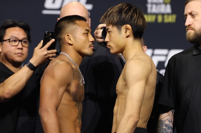 Joshua Van (left) and Taiya Tatsuro. /Photo=UFC Official