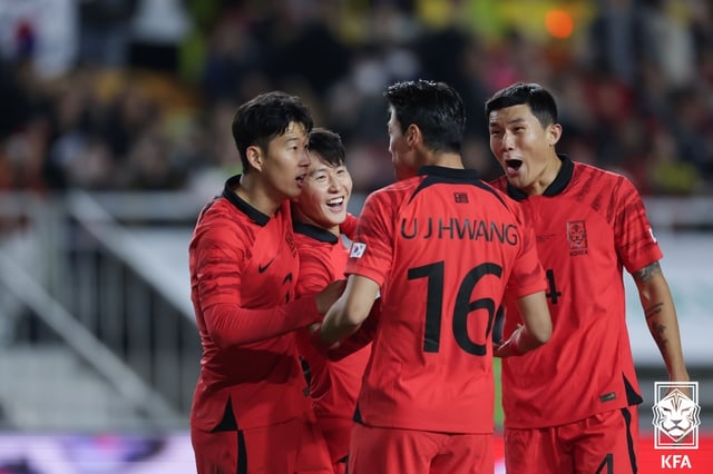A scene from a friendly match against Vietnam held in Suwon in October 2023. /Photo=Korea Football Association