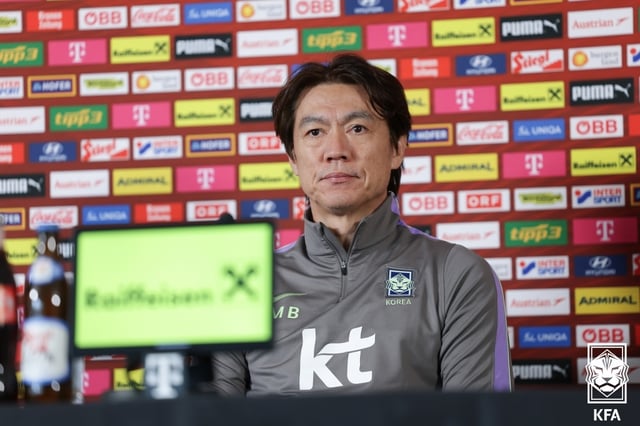 Hong Myung-bo, coach of the South Korean national football team. /Photo=Korea Football Association