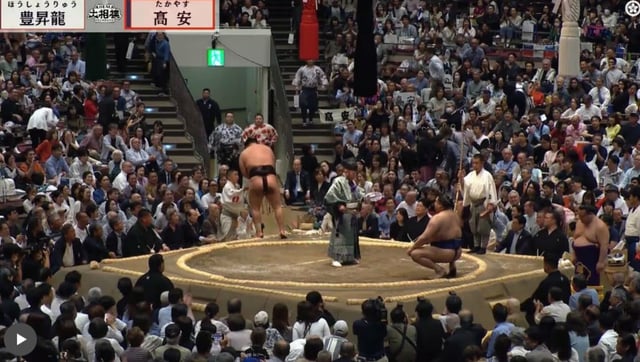 高安-宝生流の試合シーン。 /写真=アベマタイムズ仕上げ