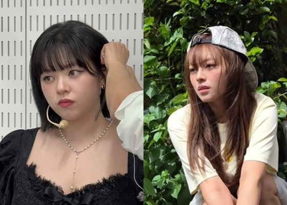 트와이스 정연 다이어트 전(왼쪽), 후/사진=정연 SNS