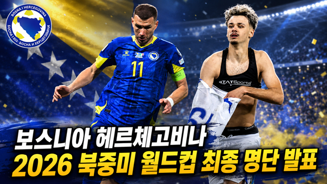 2026 북중미 월드컵 최종 명단을 발표한 보스니아 헤르체고비나. /AFPBBNews=뉴스1, AI 제작 이미지.
