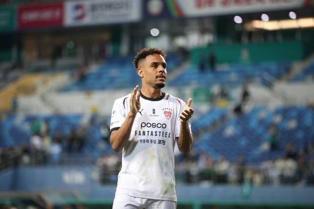 포항 스틸러스 주닝요. /사진=한국프로축구연맹 제공