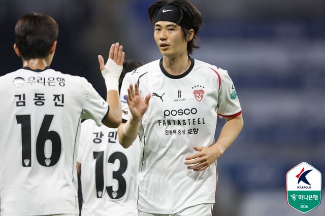 포항 스틸러스 미드필더 기성용. /사진=한국프로축구연맹 제공