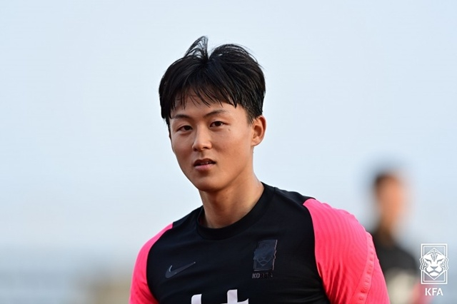 한국 축구대표팀 시절 이승우. /사진=대한축구협회 제공