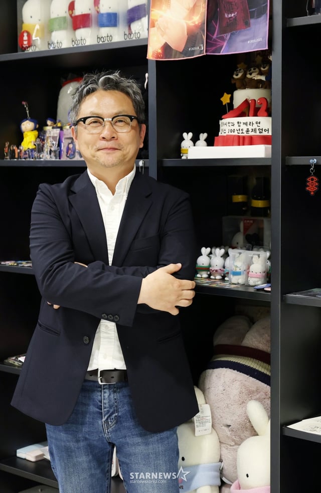 '유미의 세포들' 애니메이션 제작사 로커스 홍성호 대표이사, 황수진 부사장 스타연구소 인터뷰 /사진=김휘선 기자 hwijpg@