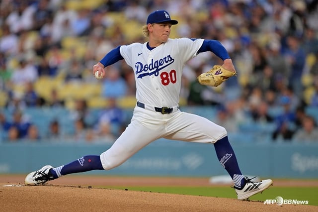 Emmet Shehan, the winning pitcher. /AFPBBNews=NEWS1