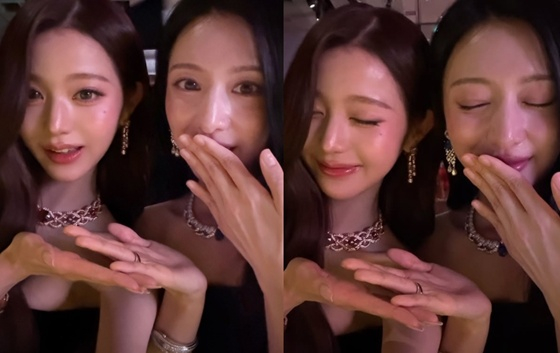 장원영, 김지원 /사진=장원영 SNS