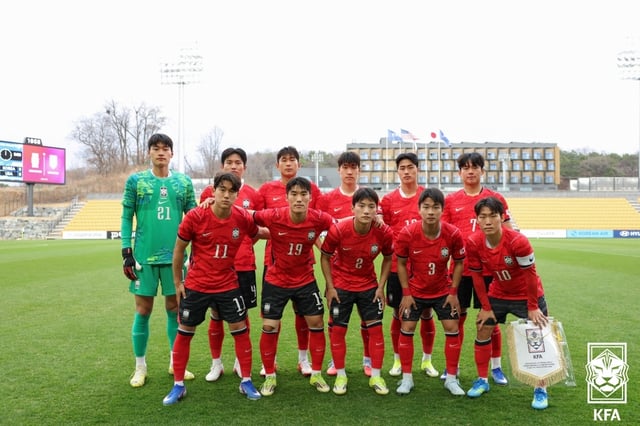 남자 U-23 축구 대표팀. /사진=대한축구협회 제공