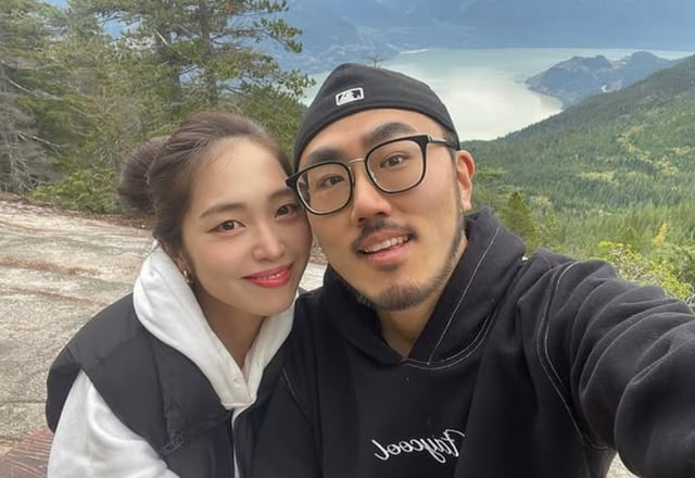 희진(왼쪽)과 지미 /사진=지미 SNS