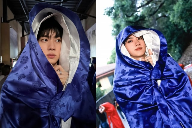 ICONIC FLAG BEARER JIN」BTSのジン、米BTSツアーの写真を公開..やはり