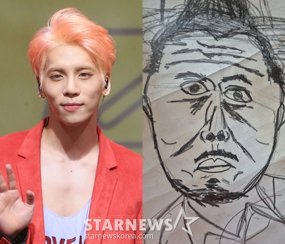 /사진=스타뉴스, '당근'에 올라온 故 종현이 그린 데프콘 초상화