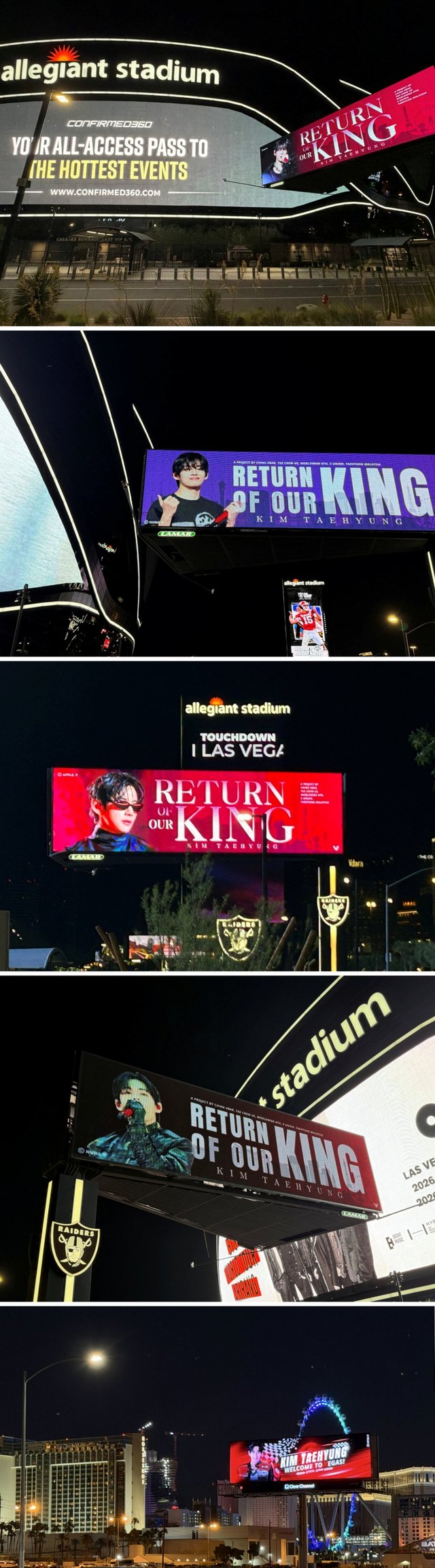 RETURN OF OUR KING』BTS VのファンがBTSガスコンサートを祝福 15個の