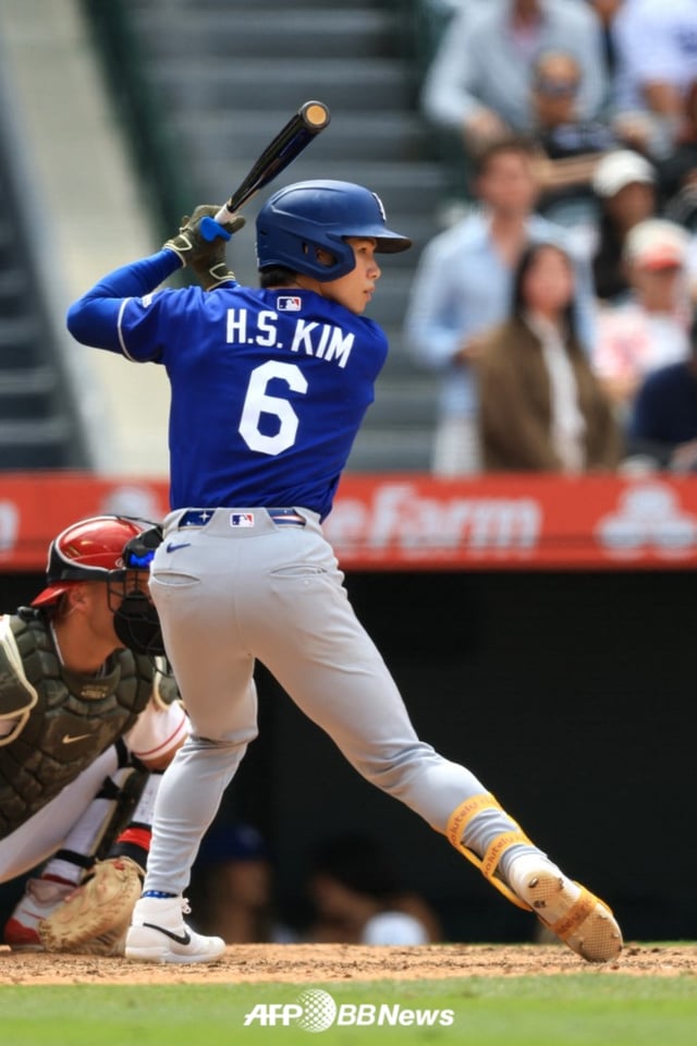 LA Dodgers Kim Hye-seong. /AFPBBNews=NEWS1