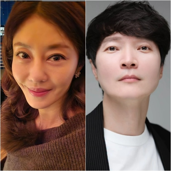 이지현(왼쪽)과 신정환 /사진=이지현, 신정환 SNS
