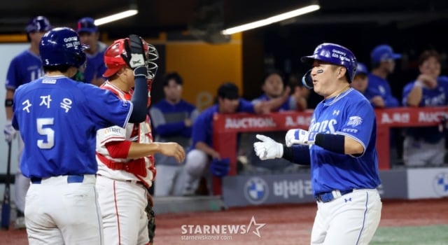 삼성 라이온즈 최형우.(오른쪽) /사진=삼성 라이온즈 제공