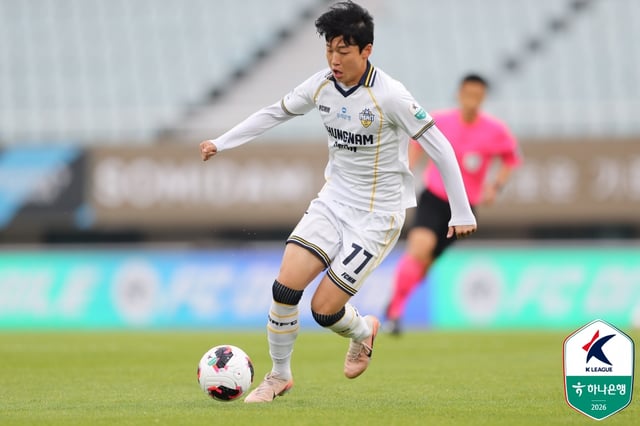 충남아산 박시후. /사진=한국프로축구연맹 제공