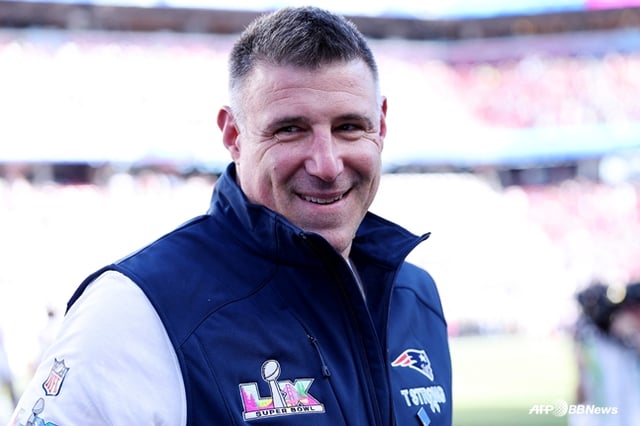 El entrenador de los New England Patriots, Mike Vrabel. /AFPBBNews=NEWS1
