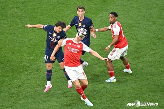 PSG-아스널 경기 장면. /AFPBBNews=뉴스1