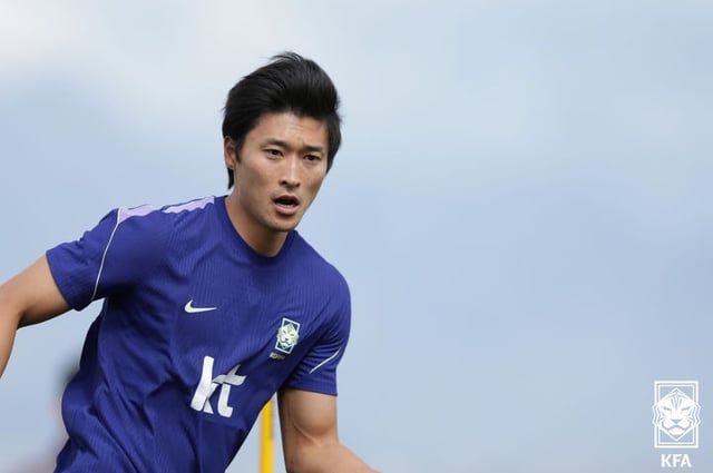 조규성. /사진=대한축구협회 제공