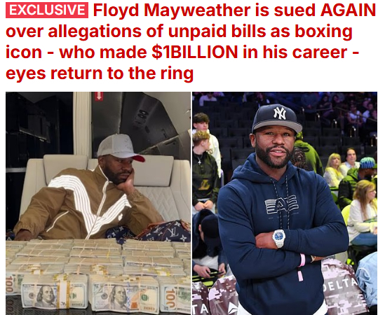 UK media closely focusing on recent news about Floyd Mayweather. /Photo=Daily Mail archive