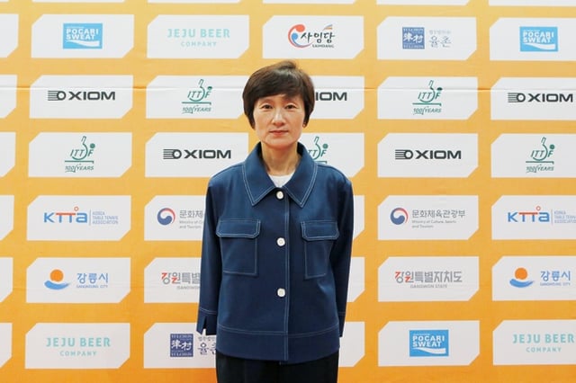 현정화 강릉세계마스터즈탁구선수권대회 집행위원장. /사진=대한탁구협회 제공