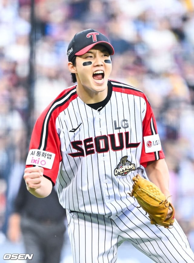 포효하는 임찬규.