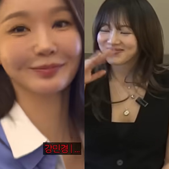 왼쪽부터 강민경, 소녀시대 효연 /사진=유튜브 채널 '채널 십오야' 캡처