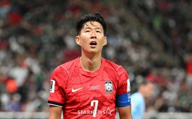 한국 축구대표팀 주장 손흥민. /사진=김진경 대기자
