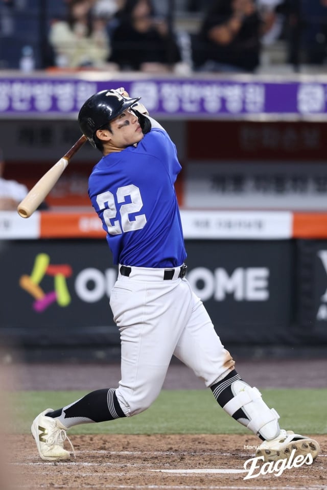 연세대 김동주가 8일 대전 한화생명볼파크에서 열린 제4회 한화이글스배 고교-대학 올스타전에 나섰다. /사진=한화 이글스 제공