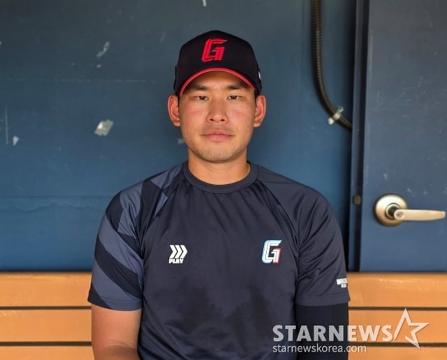 롯데 김진욱이 12일 잠실 LG전을 앞두고 2026 아시안게임 대표팀 발탁 소감을 전했다. /사진=김동윤 기자