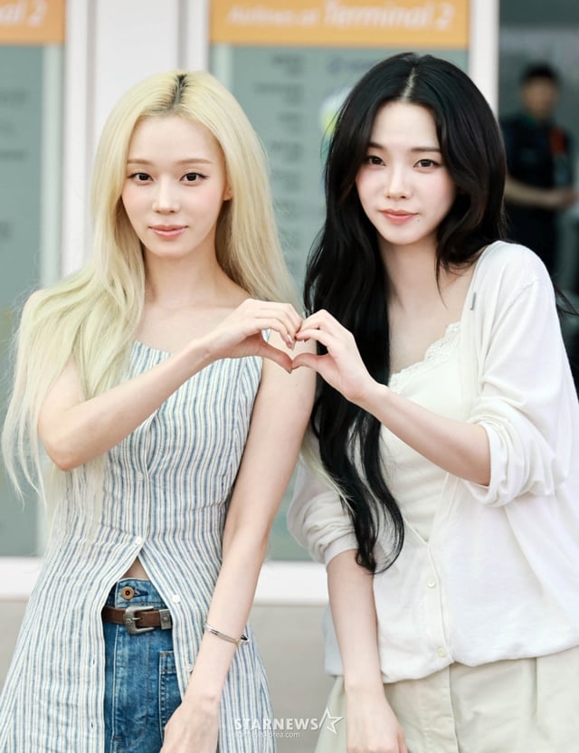 Group aespa (aespa) Winter, Karina. June 10, 2026 /Photo=Lim Sung-kyun tjdrbs23@