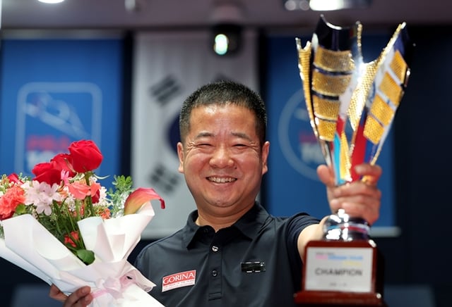 지난 3월 종료된 드림투어 파이널에서 우승을 차지한 이종주. /사진=PBA