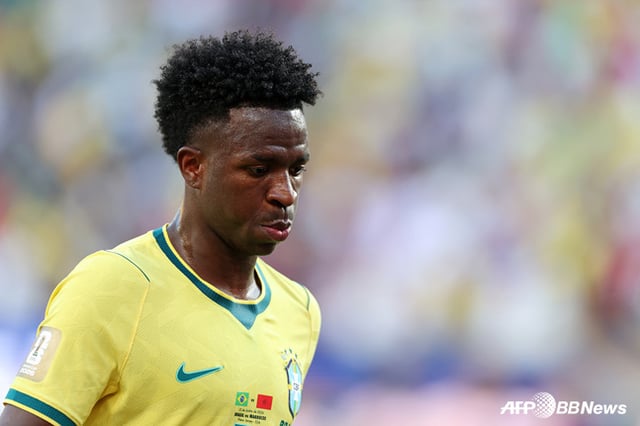 Brazilian ace Vinicius Junior. /AFPBBNews=NEWS1