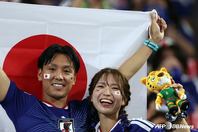 Japanese soccer fans. /AFPBBNews=NEWS1