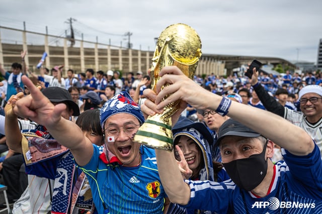 Japanese soccer fans. /AFPBBNews=NEWS1