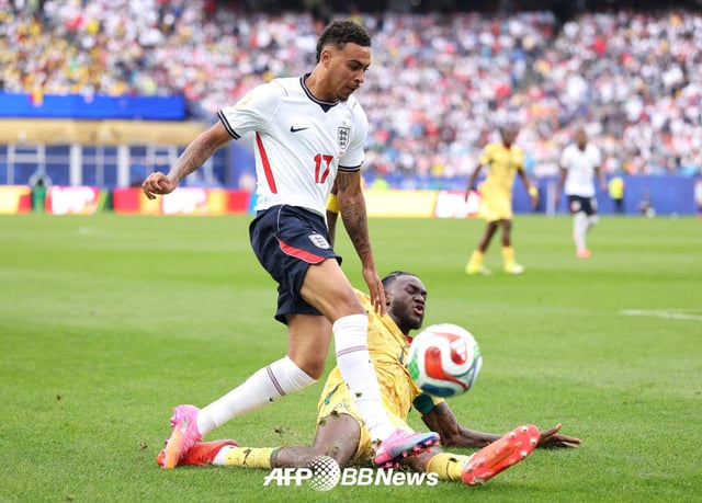 24일(한국시간) 미국 보스턴 스타디움에서 열린 2026 국제축구연맹(FIFA) 북중미 월드컵 조별리그 L조 2차전 잉글랜드와 가나의 경기 모습. /AFPBBNews=뉴스1