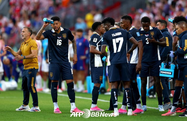 Panama national football team, whose elimination from the 2026 FIFA North, Central America and Caribbean (CONCACAF) World Cup group stage has been confirmed early. /AFPBBNews=NEWS1