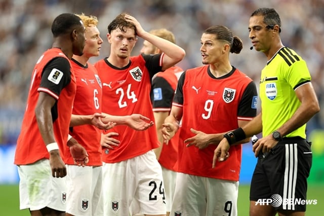 오스트리아 축구대표팀. /AFPBBNews=뉴스1